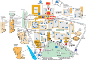 Messe Dusseldorf: plano del recinto, mapas e información ciudad.
